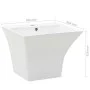 Weißes Wandwaschbecken aus Keramik, 500 x 450 x 410 mm von vidaXL, Sinkt - Ref: Foro24-143019, Preis: 169,19 €, Rabatt: %