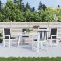 Garden Chair Cushion Low Back 4 Pcs Oxford Cloth Black by vidaXL, Cushions for chairs and sofas - Ref: Foro24-47561, Price: 4...
