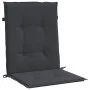 Garden Chair Cushion Low Back 4 Pcs Oxford Cloth Black by vidaXL, Cushions for chairs and sofas - Ref: Foro24-47561, Price: 5...