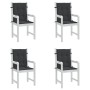 Garden Chair Cushion Low Back 4 Pcs Oxford Cloth Black by vidaXL, Cushions for chairs and sofas - Ref: Foro24-47561, Price: 4...