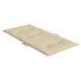 Cojín de silla de jardín respaldo bajo 2 uds tela Oxford beige de vidaXL, Cojines para sillas y sofás - Ref: Foro24-47564, Pr...