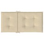 Garden chair cushion low backrest 2 pcs beige Oxford fabric by vidaXL, Cushions for chairs and sofas - Ref: Foro24-47564, Pri...