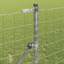 Reja con postes Plateado 1 x 10 m Acero