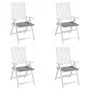 Gartenstuhlkissen 4 Stück grauer Stoff 40x40x3 cm von vidaXL, Kissen für Stühle und Sofas - Ref: Foro24-47589, Preis: 32,42 €...
