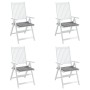 Gartenstuhlkissen 4 Stück grauer Stoff 40x40x3 cm von vidaXL, Kissen für Stühle und Sofas - Ref: Foro24-47589, Preis: 26,63 €...