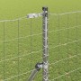 Reja con postes Plateado 1.5 x 10 m Acero