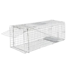 Galvanized live animal trap 80 cm by vidaXL, Animal traps - Ref: Foro24-170237, Price: 50,90 €, Discount: %