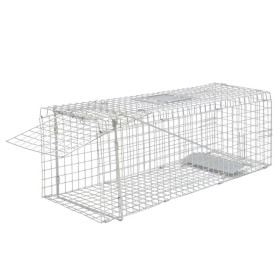 Trampa para animales vivos galvanizada 80 cm