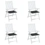 Garden chair cushions 4 pcs fabric black 40x40x3 cm by vidaXL, Cushions for chairs and sofas - Ref: Foro24-47594, Price: 34,4...