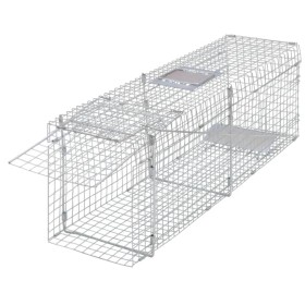 Trampa para animales vivos galvanizada 100 cm de vidaXL, Trampas para animales - Ref: Foro24-170238, Precio: 71,79 €, Descuen...