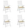 Gartenstuhlkissen 4 Stück beige Stoff 40x40x3 cm von vidaXL, Kissen für Stühle und Sofas - Ref: Foro24-47596, Preis: 36,09 €,...