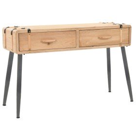 Mesa consola de madera de abeto maciza 115x40,5x76 cm Mesa consola de madera de abeto maciza 115x40,5x76 cm