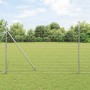 Reja con postes Plateado 1.5 x 10 m Acero
