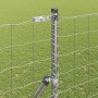 Reja con postes Plateado 1.5 x 10 m Acero