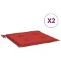 Garden Chair Cushions 2 Pcs Oxford Cloth Red 50x50x3 cm by vidaXL, Cushions for chairs and sofas - Ref: Foro24-47600, Price: ...