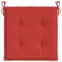 Cojines de silla de jardín 2 uds tela Oxford rojo 50x50x3 cm de vidaXL, Cojines para sillas y sofás - Ref: Foro24-47600, Prec...