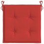 Cojines de silla de jardín 2 uds tela Oxford rojo 50x50x3 cm de vidaXL, Cojines para sillas y sofás - Ref: Foro24-47600, Prec...