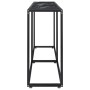 Tempered glass and black marble console table 160x35x75.5 cm by vidaXL, Side tables - Ref: Foro24-331681, Price: 87,68 €, Dis...