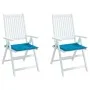 Garden Chair Cushions 2 Pcs Blue Oxford Fabric 50x50x3 cm by vidaXL, Cushions for chairs and sofas - Ref: Foro24-47601, Price...