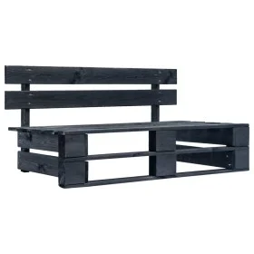 Palettenbank für den Garten, Holz schwarz von vidaXL, Gartenbänke - Ref: Foro24-45762, Preis: 74,16 €, Rabatt: %