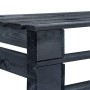 Banco de palés para jardín madera negro by vidaXL, garden benches - Ref: Foro24-45762, Price: 80,59 €, Discount: %
