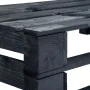 Schwarze Garten-Paletten-Eckbank aus Holz von vidaXL, Gartenbänke - Ref: Foro24-45763, Preis: 74,66 €, Rabatt: %