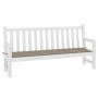 Gartenbankkissen taupegrauer Oxford-Stoff 150x50x3 cm von vidaXL, Kissen für Stühle und Sofas - Ref: Foro24-47623, Preis: 35,...