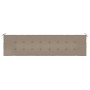 Gartenbankkissen taupegrauer Oxford-Stoff 150x50x3 cm von vidaXL, Kissen für Stühle und Sofas - Ref: Foro24-47623, Preis: 35,...