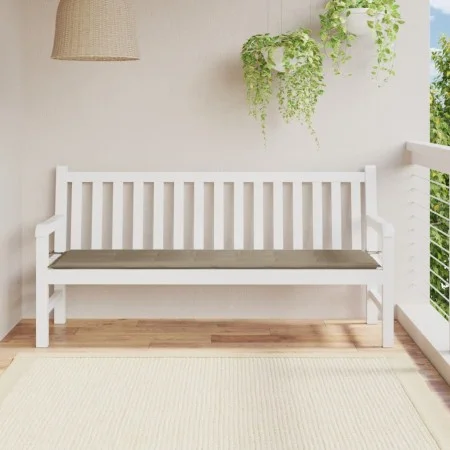 Cojín de banco de jardín tela Oxford gris taupé 180x50x3 cm von vidaXL, Kissen für Stühle und Sofas - Ref: Foro24-47624, Prei...