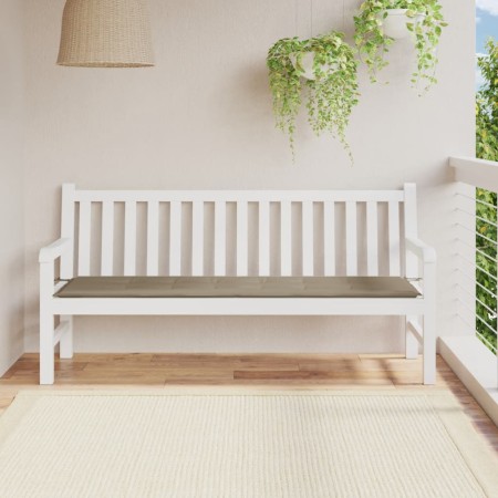 Cojín de banco de jardín tela Oxford gris taupé 180x50x3 cm by vidaXL, Cushions for chairs and sofas - Ref: Foro24-47624, Pri...