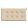 Gartenbankkissen beige Oxford-Stoff 100x50x3 cm von vidaXL, Kissen für Stühle und Sofas - Ref: Foro24-47625, Preis: 24,28 €, ...