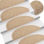 Selbstklebende Sisal-Treppenmatte 15 Stück Sand 56x17x3 cm von vidaXL, Treppenmatten - Ref: Foro24-326867, Preis: 85,57 €, Ra...