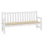 Gartenbankkissen beige Oxford-Stoff 150x50x3 cm von vidaXL, Kissen für Stühle und Sofas - Ref: Foro24-47627, Preis: 18,65 €, ...