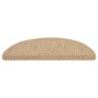 Selbstklebende Sisal-Treppenmatte 15 Stück Sand 56x17x3 cm von vidaXL, Treppenmatten - Ref: Foro24-326867, Preis: 85,57 €, Ra...