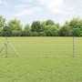 Reja con postes Plateado 0.6 x 50 m Acero