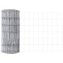 Reja con postes Plateado 0.6 x 50 m Acero