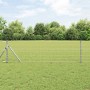 Reja con postes Plateado 0.6 x 50 m Acero