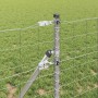 Reja con postes Plateado 0.6 x 50 m Acero
