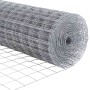 Reja con postes Plateado 1.2 x 10 m Acero