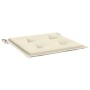 Gartensesselkissen 6 Stück aus cremefarbener Oxford-Baumwolle 40x40x3 cm von vidaXL, Kissen für Stühle und Sofas - Ref: Foro2...