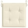 Gartensesselkissen 6 Stück aus cremefarbener Oxford-Baumwolle 40x40x3 cm von vidaXL, Kissen für Stühle und Sofas - Ref: Foro2...