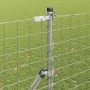 Reja con postes Plateado 1.6 x 10 m Acero