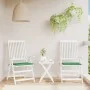 Gartenstuhlkissen, 2 Stück, grüner Oxford-Stoff, 40 x 40 x 3 cm von vidaXL, Kissen für Stühle und Sofas - Ref: Foro24-314012,...