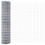 Reja con postes Plateado 1.2 x 25 m Acero