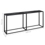 Konsolentisch aus gehärtetem Glas aus schwarzem Marmor, 180 x 35 x 75,5 cm von vidaXL, Seitentische - Ref: Foro24-331685, Pre...