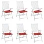 Garden chair cushions 6 pcs Oxford fabric red 40x40x3 cm by vidaXL, Cushions for chairs and sofas - Ref: Foro24-314015, Price...