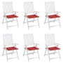 Gartenstuhl Kissen 6 Stück Oxford Stoff rot 40x40x3 cm von vidaXL, Kissen für Stühle und Sofas - Ref: Foro24-314015, Preis: 5...