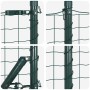 Reja con postes Verde 0.6 x 10 m Acero