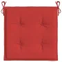 Cojines de silla de jardín 6 uds tela Oxford rojo 40x40x3 cm de vidaXL, Cojines para sillas y sofás - Ref: Foro24-314015, Pre...