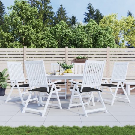 Cojines de silla de jardín 6 uds tela Oxford negro 40x40x3 cm by vidaXL, Cushions for chairs and sofas - Ref: Foro24-314017, ...